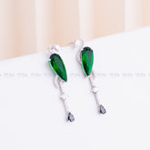 Green Flamingo Drop Earing